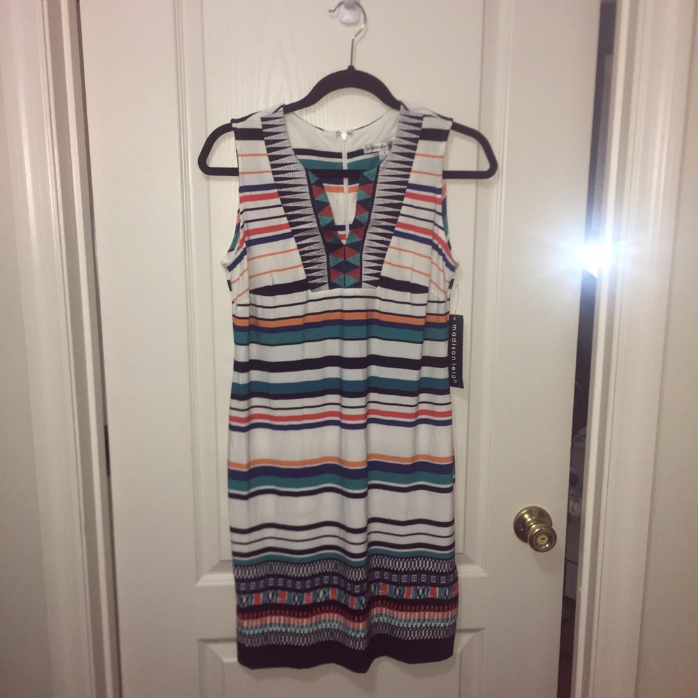 Tribal design shift dress